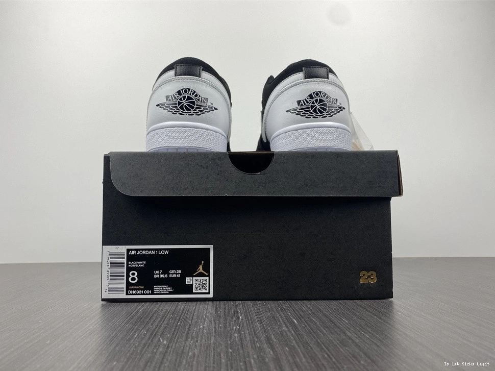 Black 1 White Low Air DH6931-001 Jordan 0907